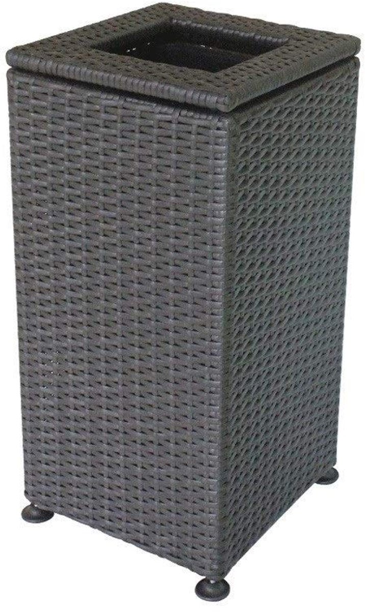 Prullenbak Vierkant Trash Can Wastebasket Plastic afval Can papierbakken prullenbak Vuilnis Afval in-band Barrel Vuilnisbak (Color : Brown, Grootte : B)