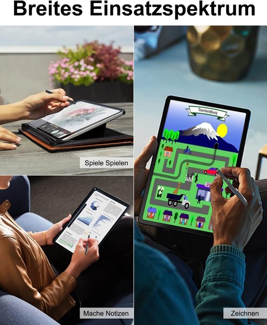 5 stuks i-Pad pen stylus pen i-pad pen voor iPhone Samsung Galaxy Xiaomi Redmi Google Pixel Motorola Nothing Phone Tabletten en alle touchscreen, zwart — afbeelding 4