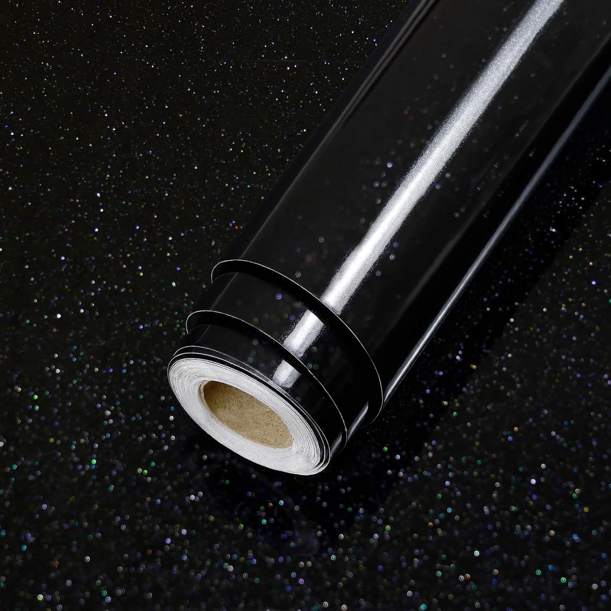 Glitter contactpapier voor werkbladen, glanzend pel-en-plak behang, waterdicht, zelfklevend vinyl wrap voor kasten, planken, tafels, kasten en muren, 60 x 200 cm