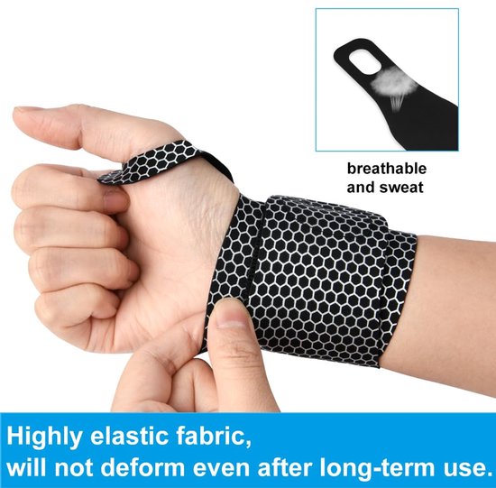 Elastische polsbrace, ultradun, ademend, polsbrace met ultradunne peesmantel, voor artritis, tendinitis, carpale tunnel en verstuiking, dames en heren — afbeelding 5