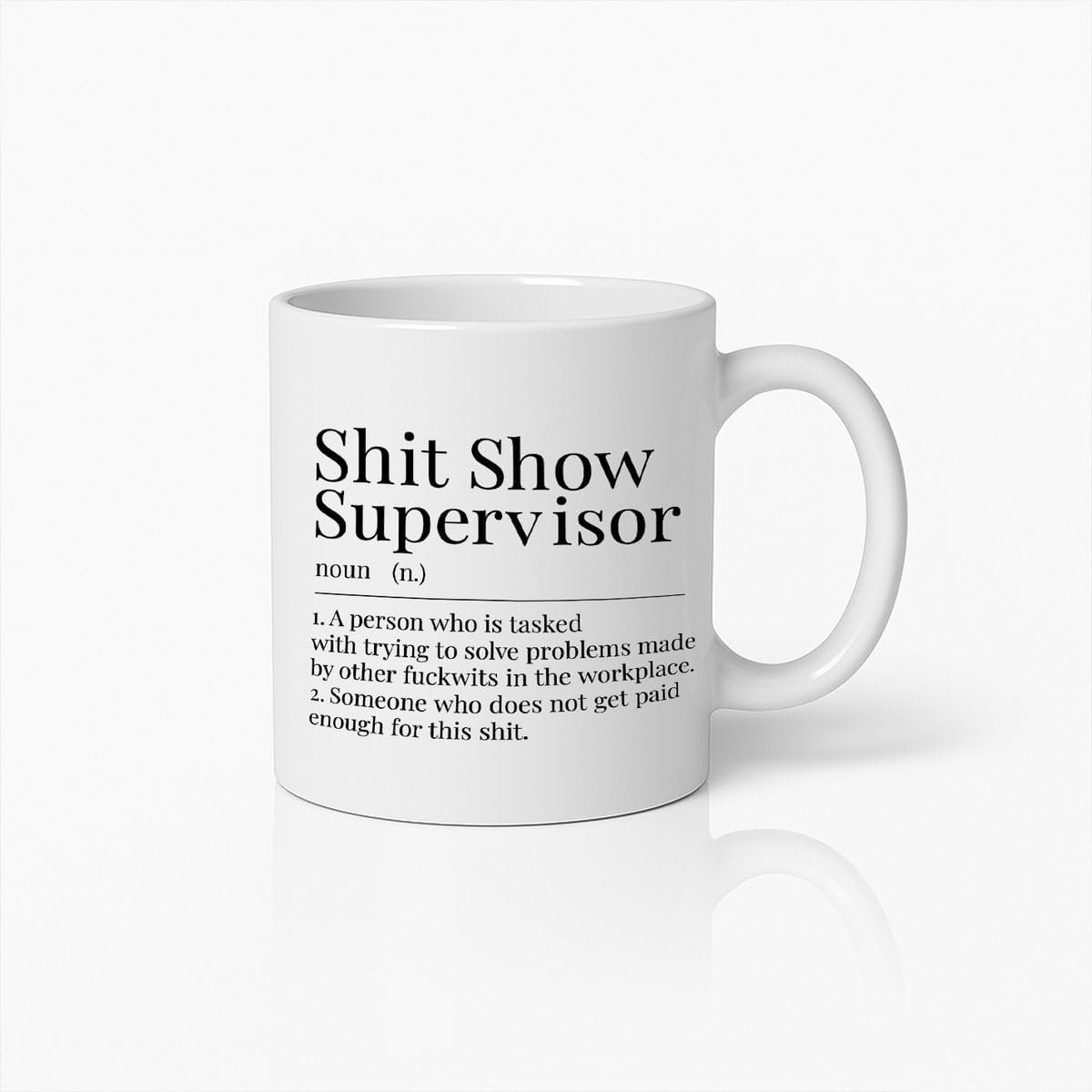 Show Supervisor Grappige Kantoormok – Humoristisch Cadeau voor Baas & Manager – Unieke Koffiebeker