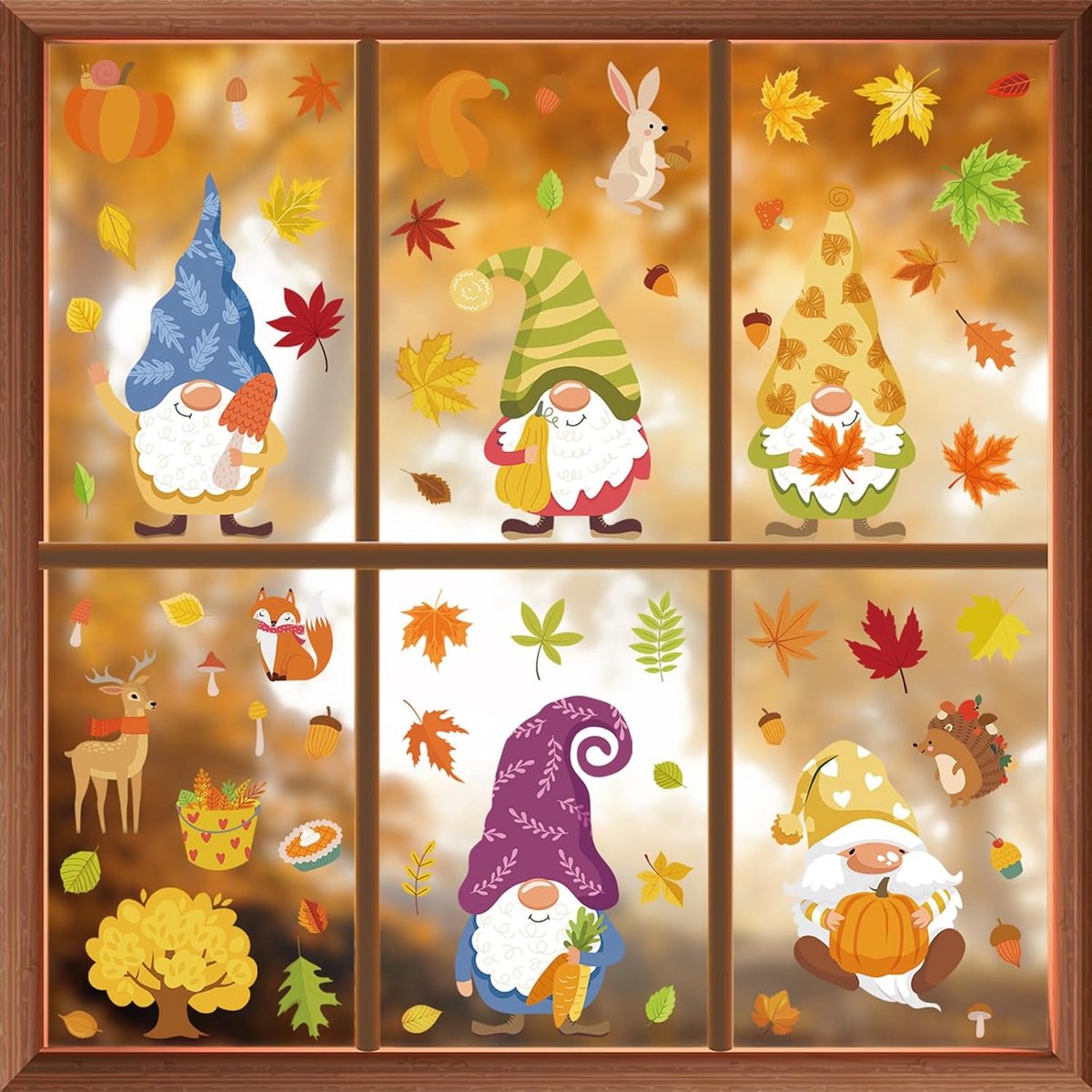 Raamstickers, decoratie van glas in landhuisstijl, voor kinderkamer, café, herbruikbaar, voor de decoratie van huis, vintage raamstickers