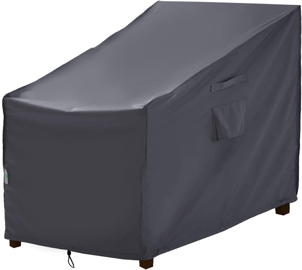 Outdoors Tuinstoelafdekking, waterdicht, beschermhoes voor tuinmeubelen, lounge, schommel, Adirondack, beschermhoes voor weerbestendige meubels, 84 x 86 x 65/81 cm