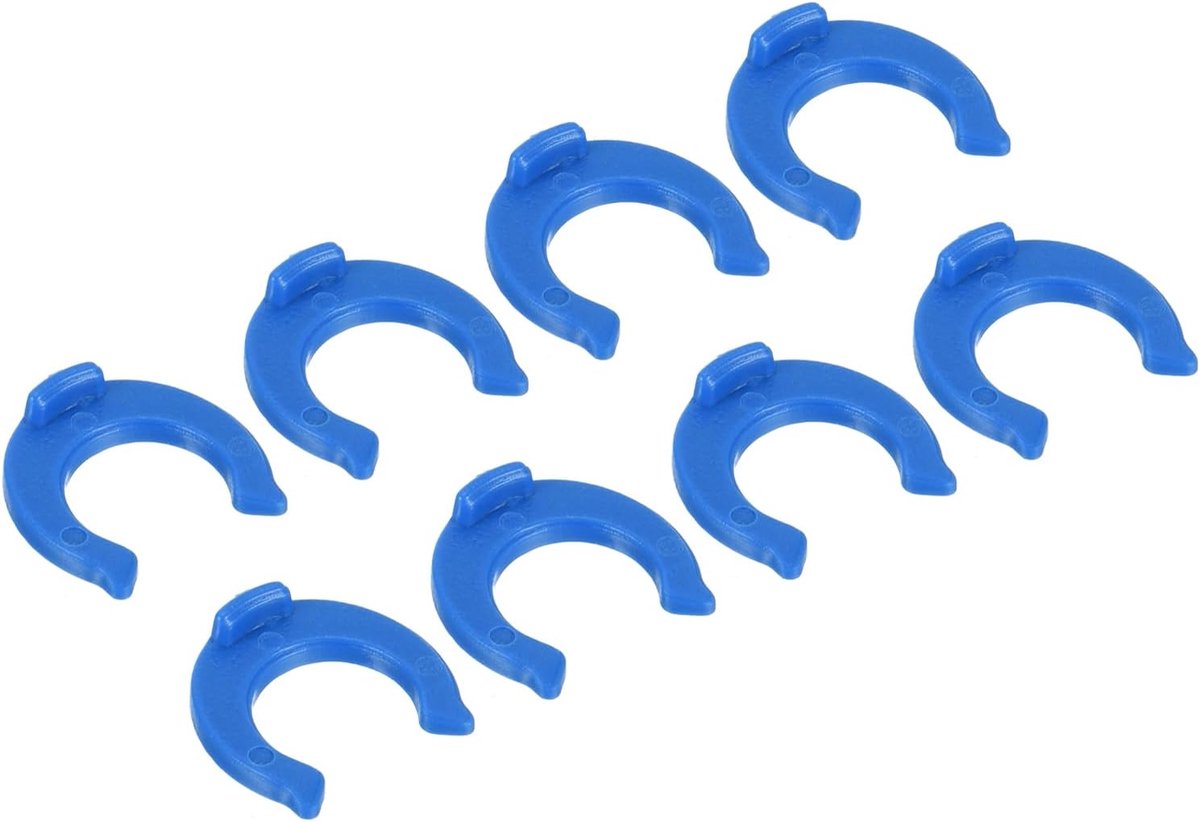 1/4" snelkoppeling vergrendelingsklem x 50 stuks blauwe clip voor vergrendeling snelsluiting voor RO Omgekeerde osmose waterfilter [blauw]