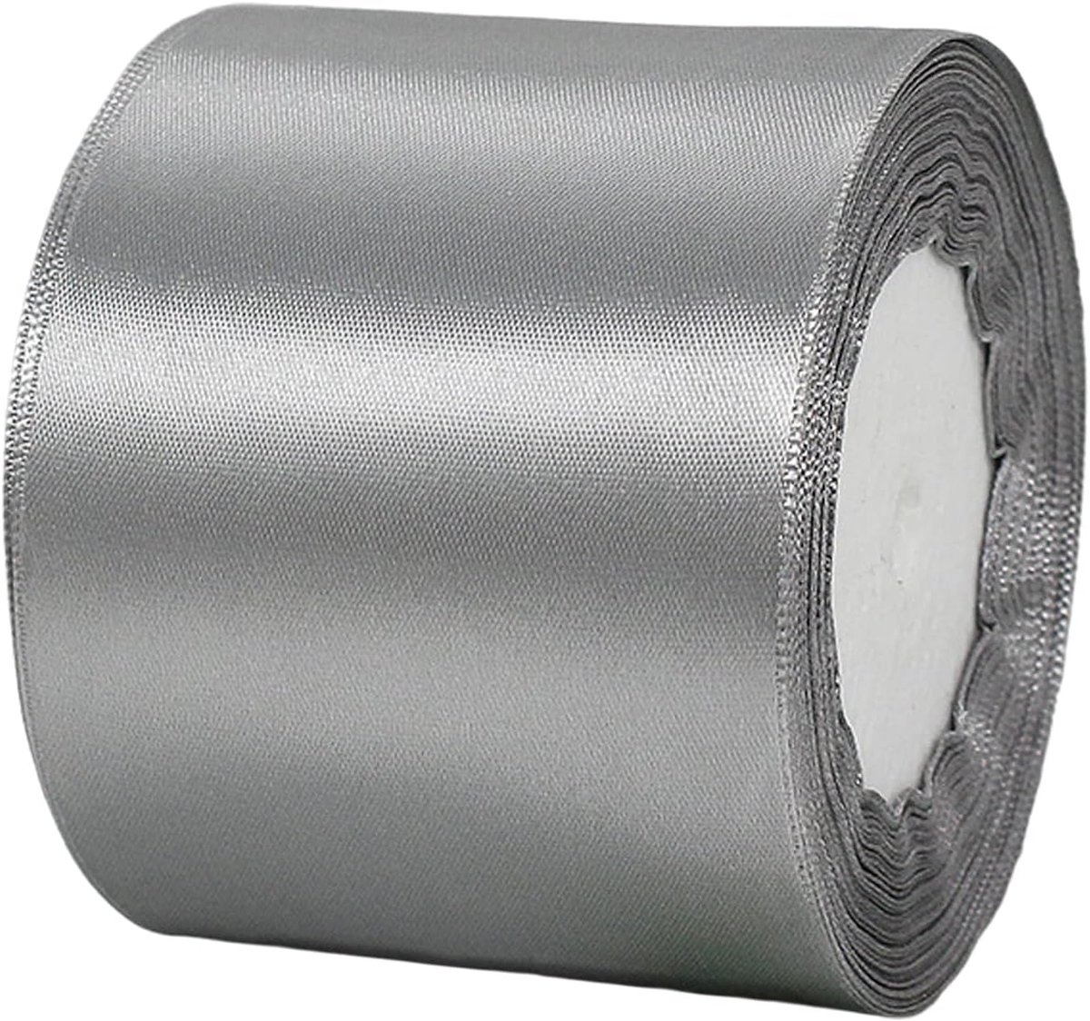 Rand 22m grijs lint zilver haar satijnen lint,Polyester dubbelzijdig lint,75mm lint ballon lint stof lint polyester dubbelzijdig satijnen lint Xmas lint