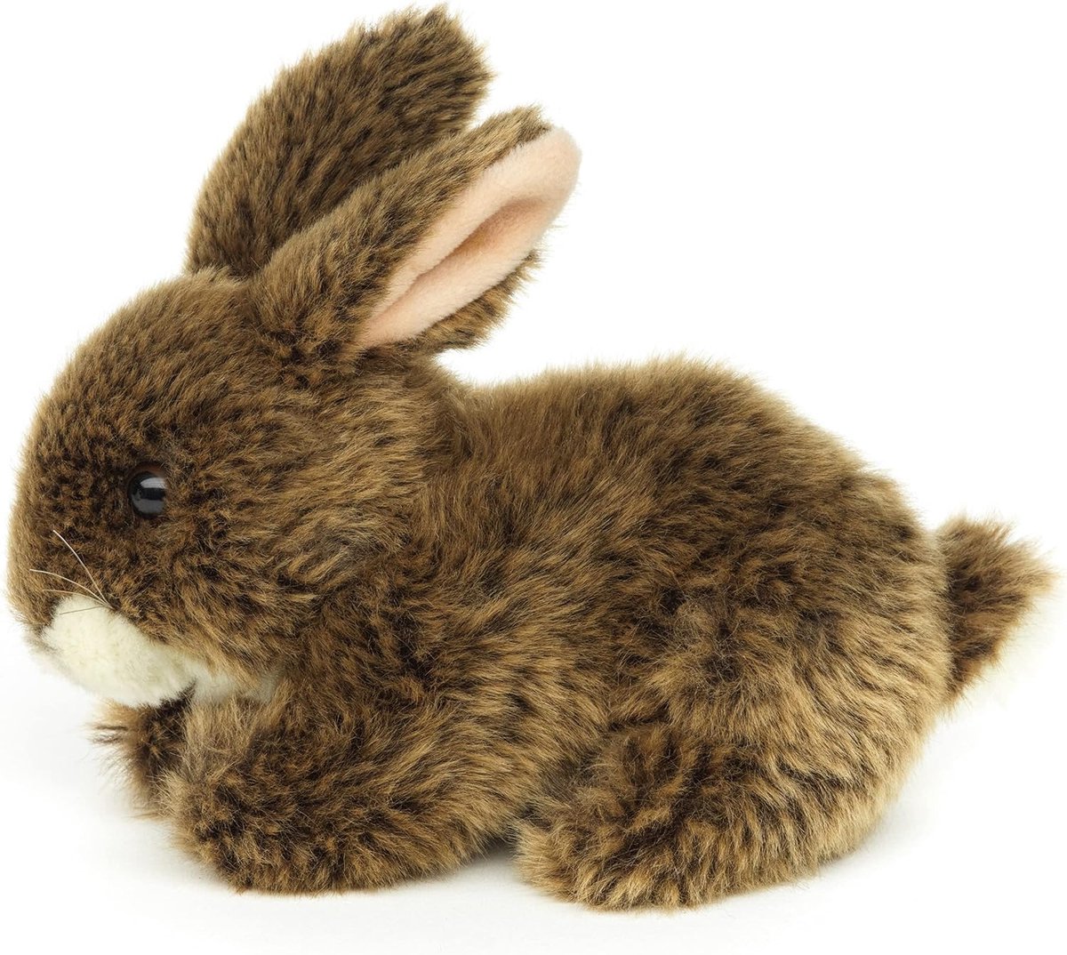- Liggend konijn (bruin) - 18 cm (lengte) - pluche konijn - knuffeldier
