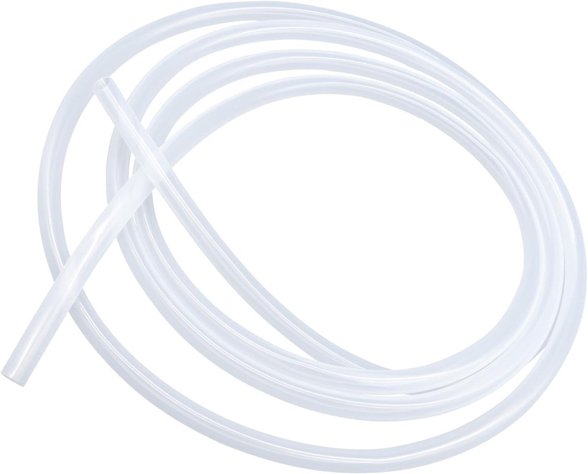 Voedselveilige transparante siliconen buis, afmeting 3,2 mm x 4,8 mm (1/8 "x 3/16"), lengte 3,6 m (11,8 ft), dikte 0,8 mm. Flexibele rubberen slang voor lucht/waterleidingen