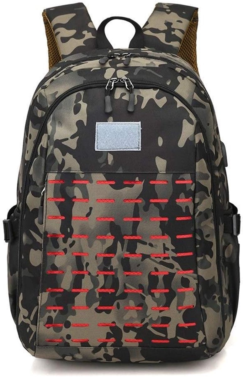 Rugzak holle kip drie-laags schooltas student schooltas outdoor recreatie rugzak mannen en vrouwen (Color : Khaki)