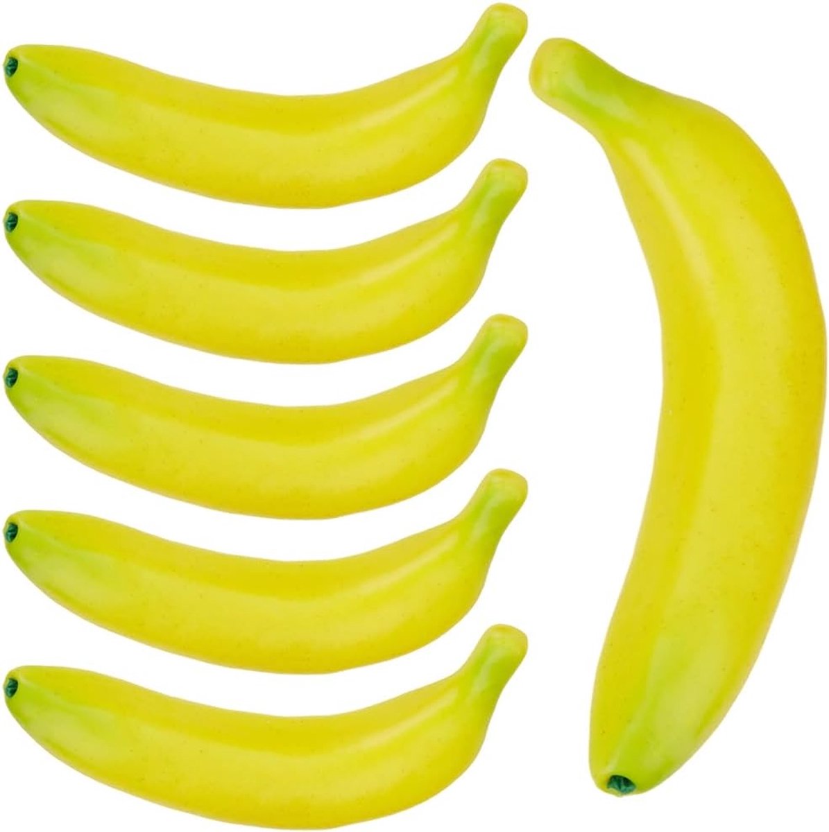 6 Stks Realistische Banaan Prop Kunstfruit Decoratief Schuim Levensechte Simulatie Gele Bananen Voedsel Model Faux Fruit Voor Thuis Huis Keuken Bruiloft Party Tafel Decoratie Fotografie