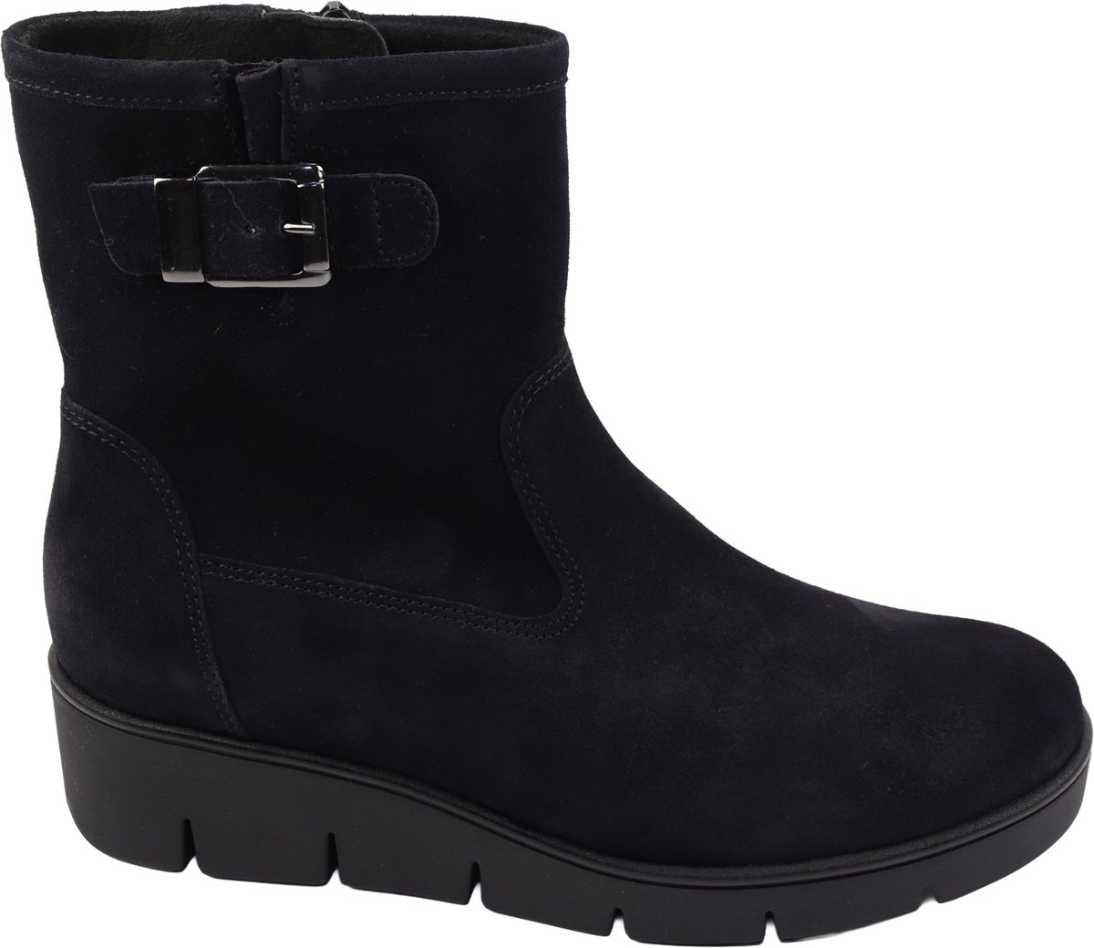 Gabor - 8005 - Enkellaarzen Vrouwen - blauw nubuck/suede - 41