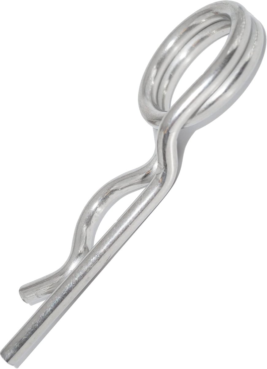 2,8 mm x 48 mm 4 stuks dubbele uitvoering roestvrij staal volgens DIN 11024 A2 NIRO, Nirosta voor een boring Ø 3,2 mm