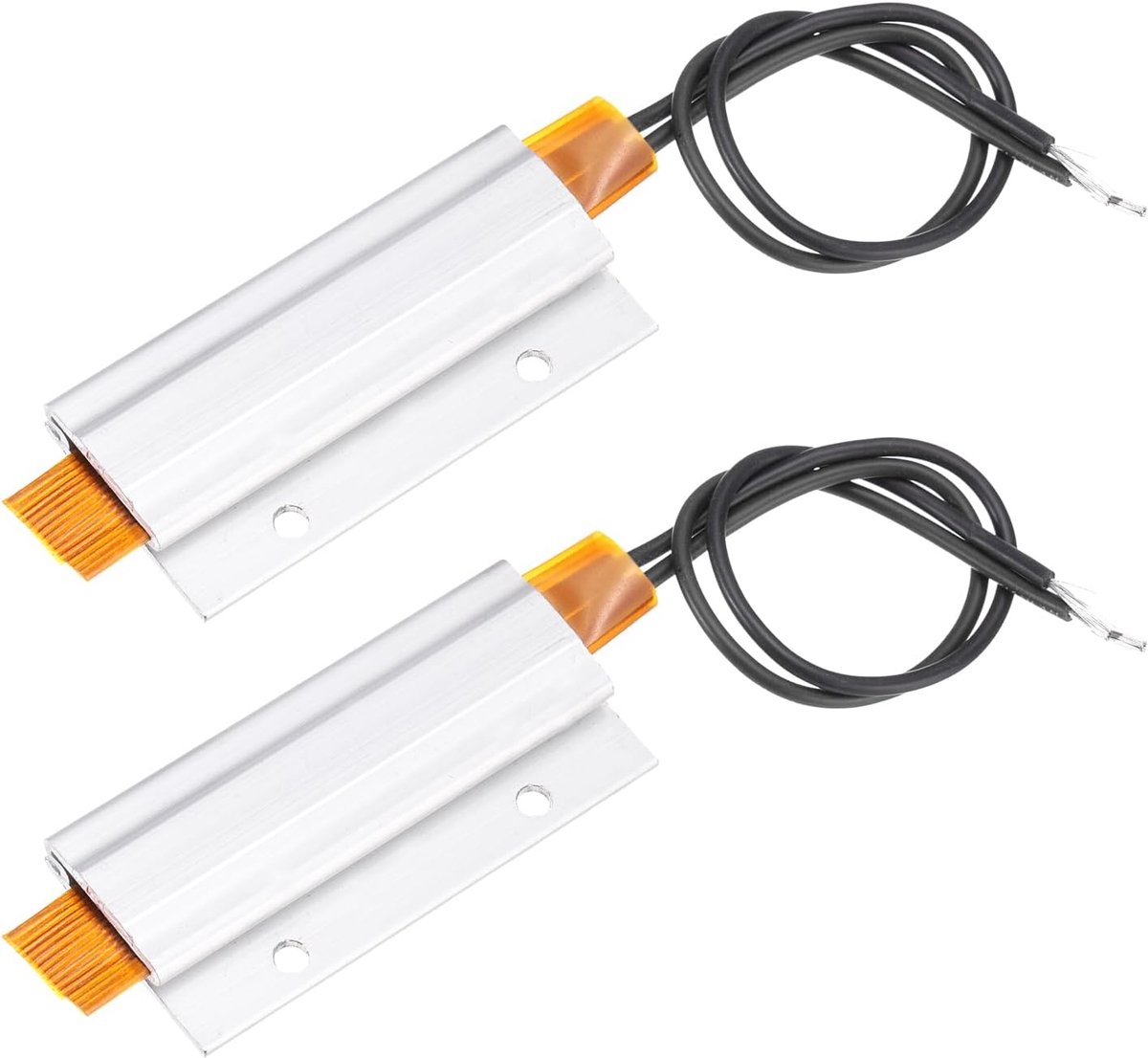 PTC-verwarmingselement, AC DC 110 V PTC verwarmingsplaat, aluminium behuizing, keramische polyimidefilmplaat verwarming, 2W-90W 60C geïsoleerde constante temperatuur keramische
