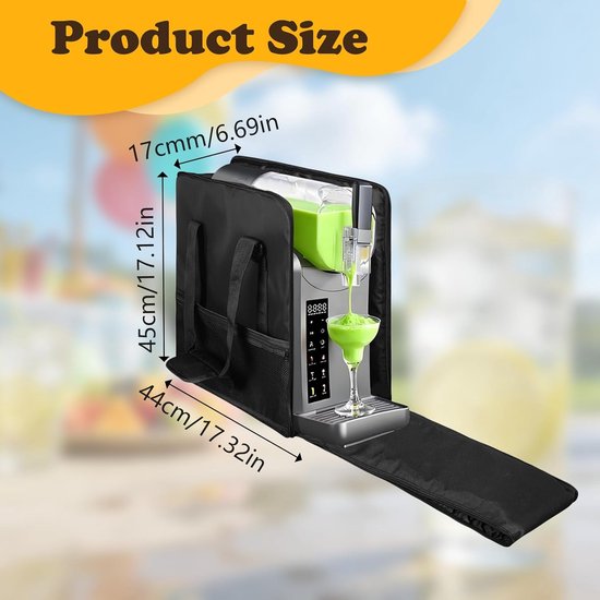 Draagtas voor Ninja Slushi, 44×45×17 cm opbergtas, voor Ninja Slushi machine FS301 FS300, kan meerdere accessoires tegelijk opbergen — afbeelding 5