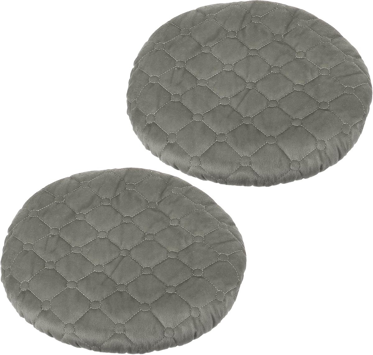 Krukhoezen, set van 2 elastische barkrukken, wasbare kussenhoes, rekbare barstoelhoes voor stoel van 25-33 cm, donkergrijs