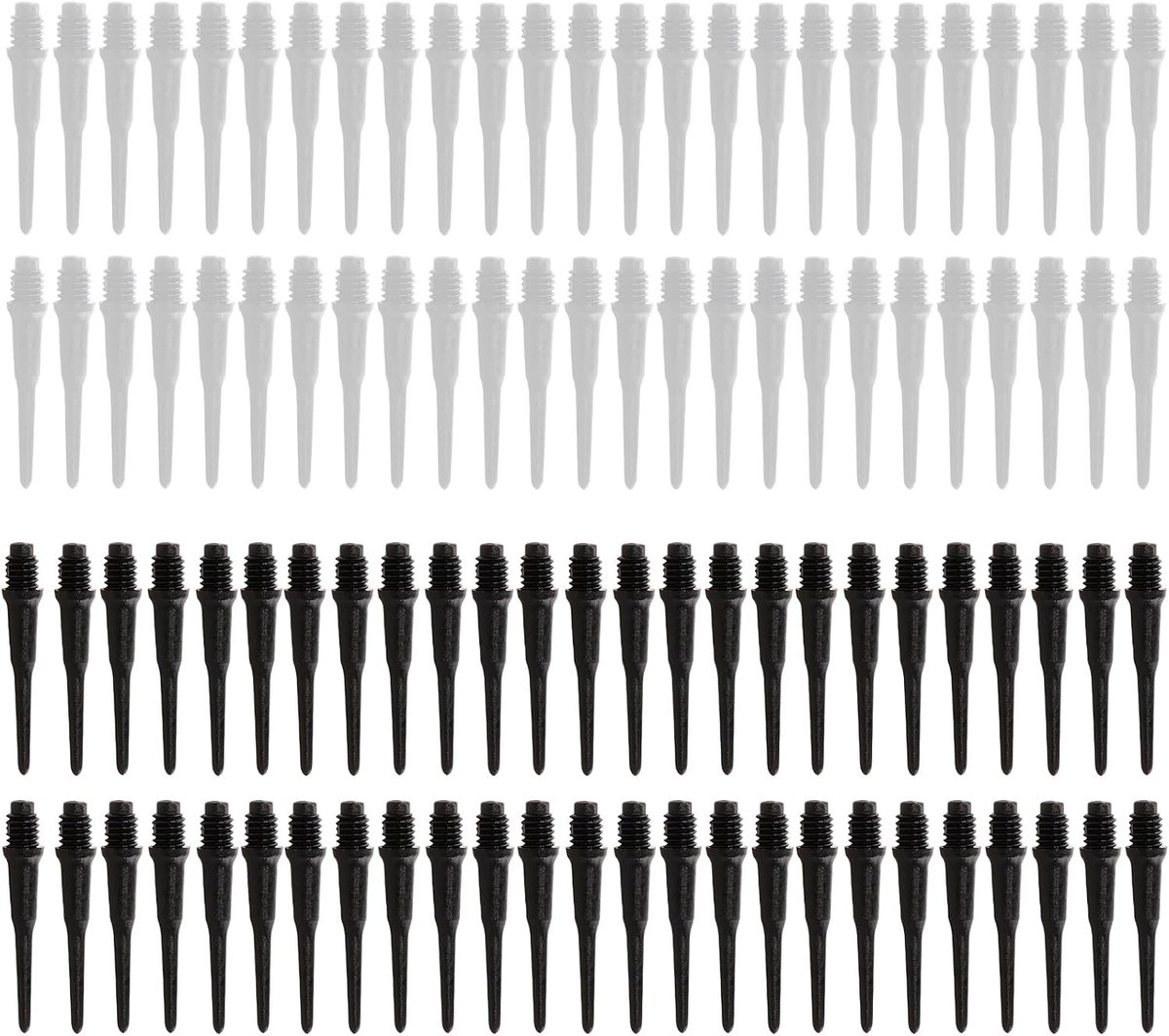 Set van 100 Plastic Dart Tips voor Elektronische Darts - Darts Onderdelen, Vervangingen en Accessoires