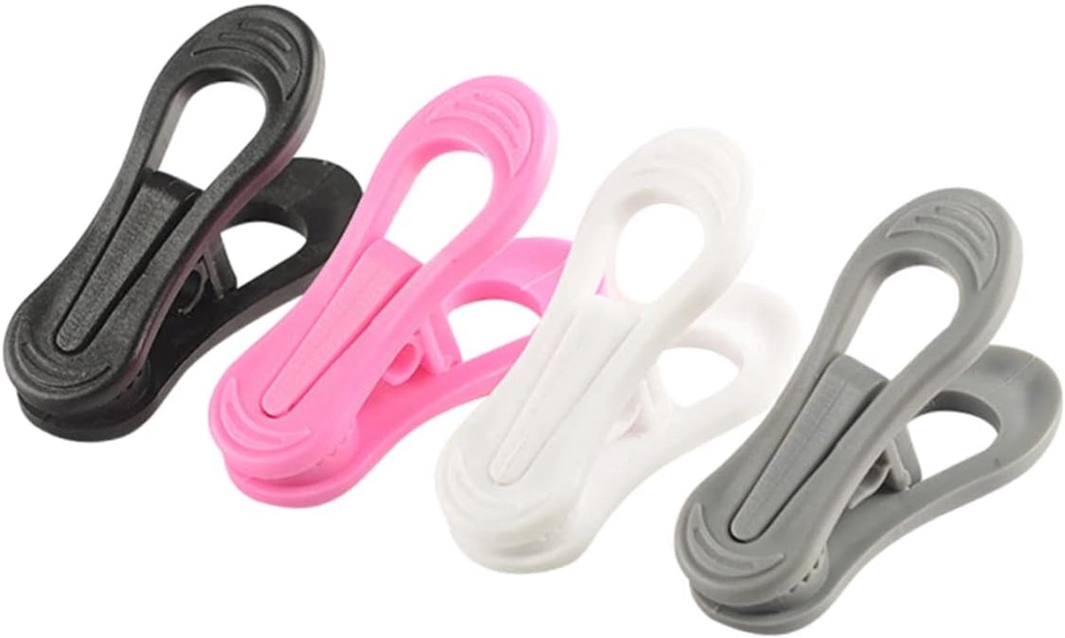 Wasknijpers - Kledingclips - Kleding Drogen - Ronde Rand Ontwerp - 20 Stuks - Diverse Kleuren