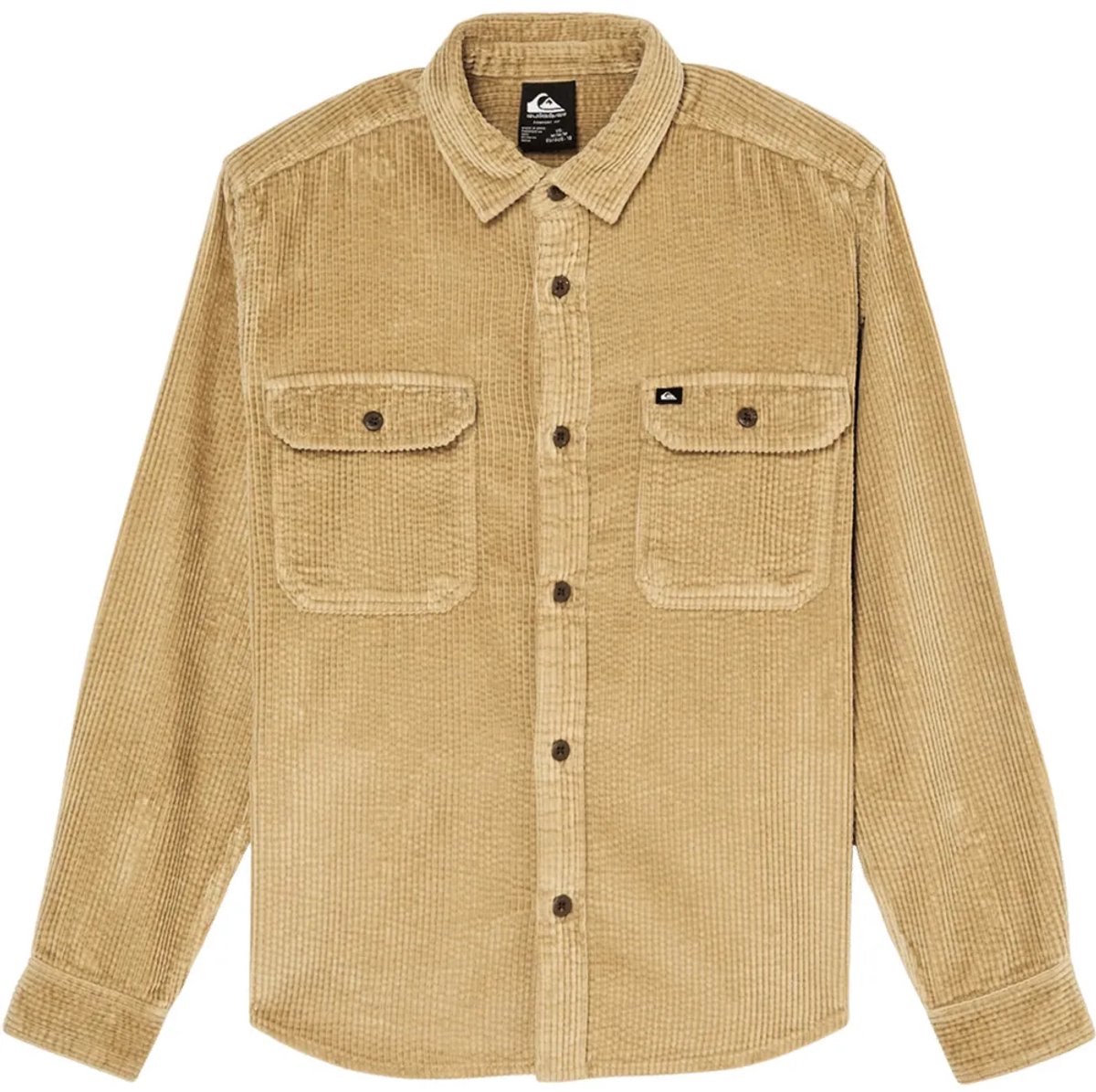 Quiksilver Venture Cord Overhemd Met Lange Mouwen 12 Years Jongen Kelp