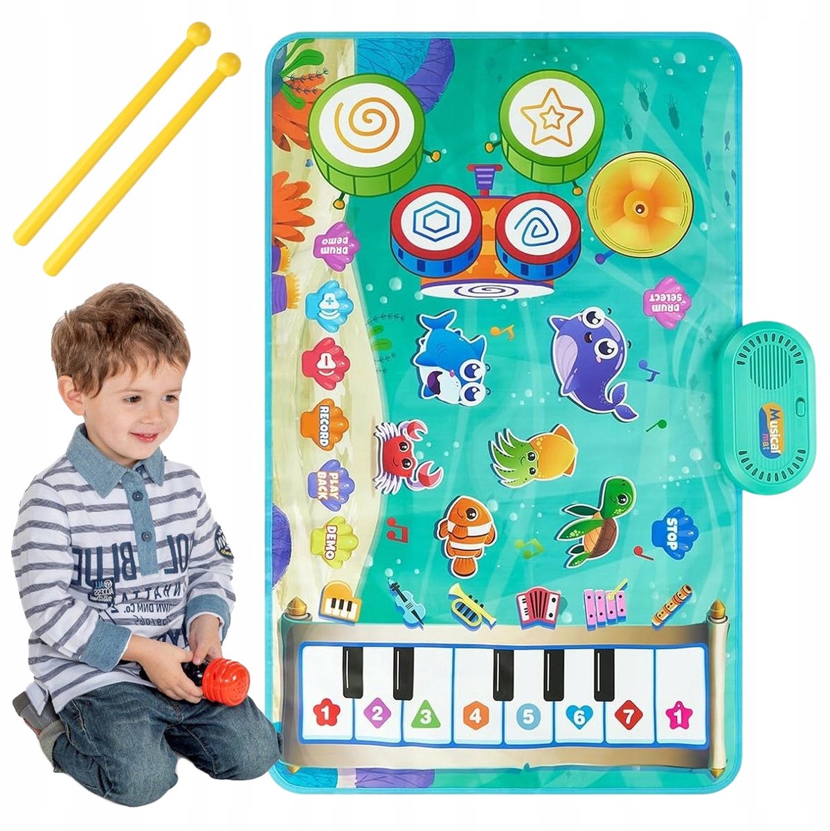 Interactieve Muzikale Dansmat voor Baby's - 80x50cm