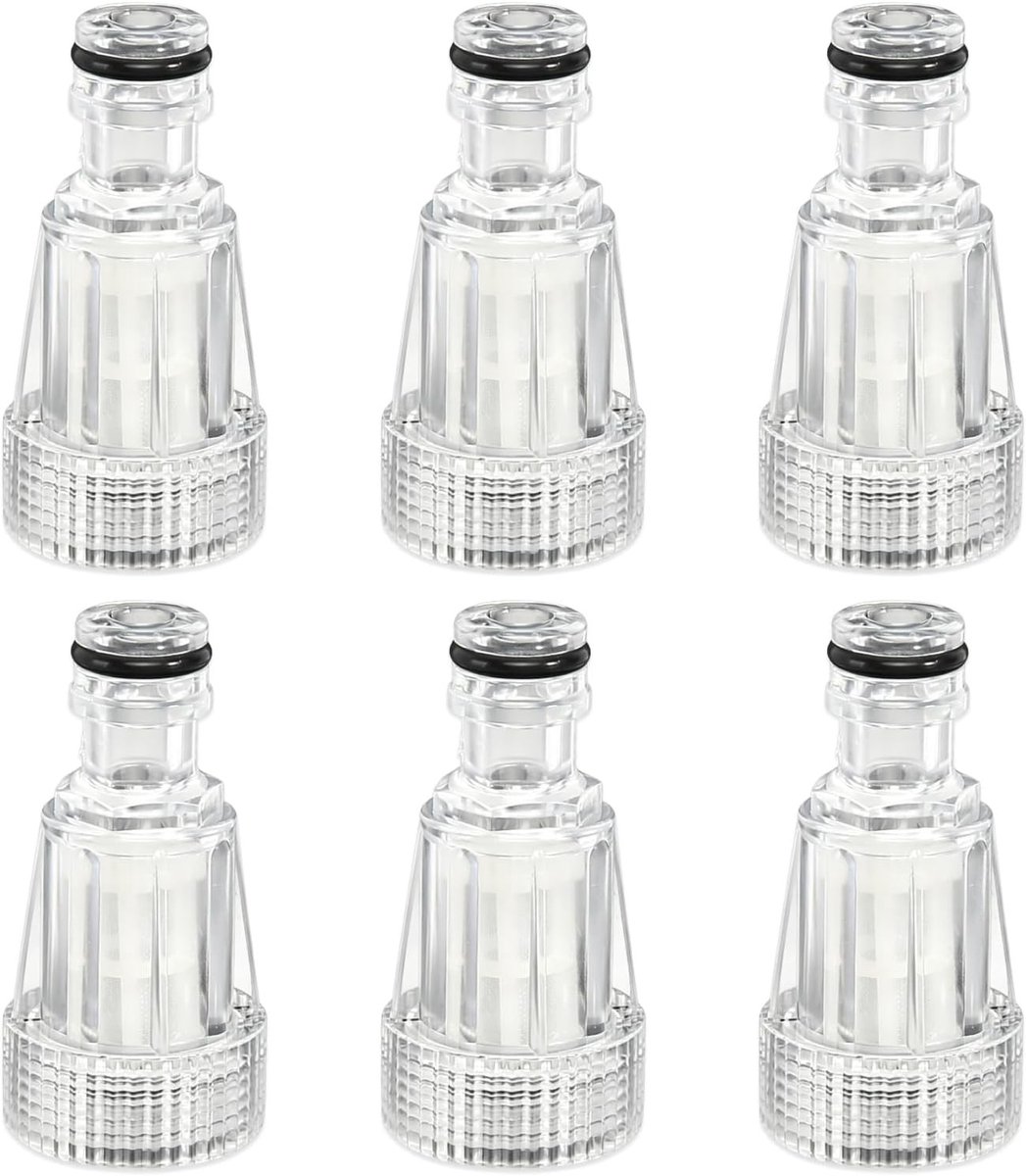 Waterfilter voor Hogedrukreiniger - Transparant - 3/4 inch Snelkoppeling - Duurzaam Kunststof - Voor Tuin en Camping