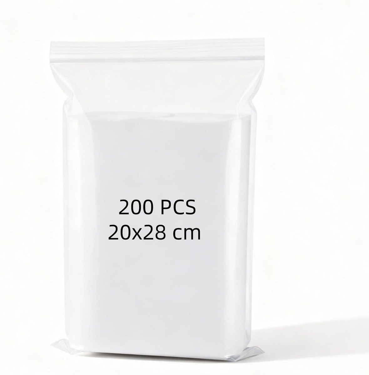 Hersluitbare Zakjes met Ritssluiting - Transparant - 20 x 28 cm - Plastic Zakken - Voor Organisatie van Spullen