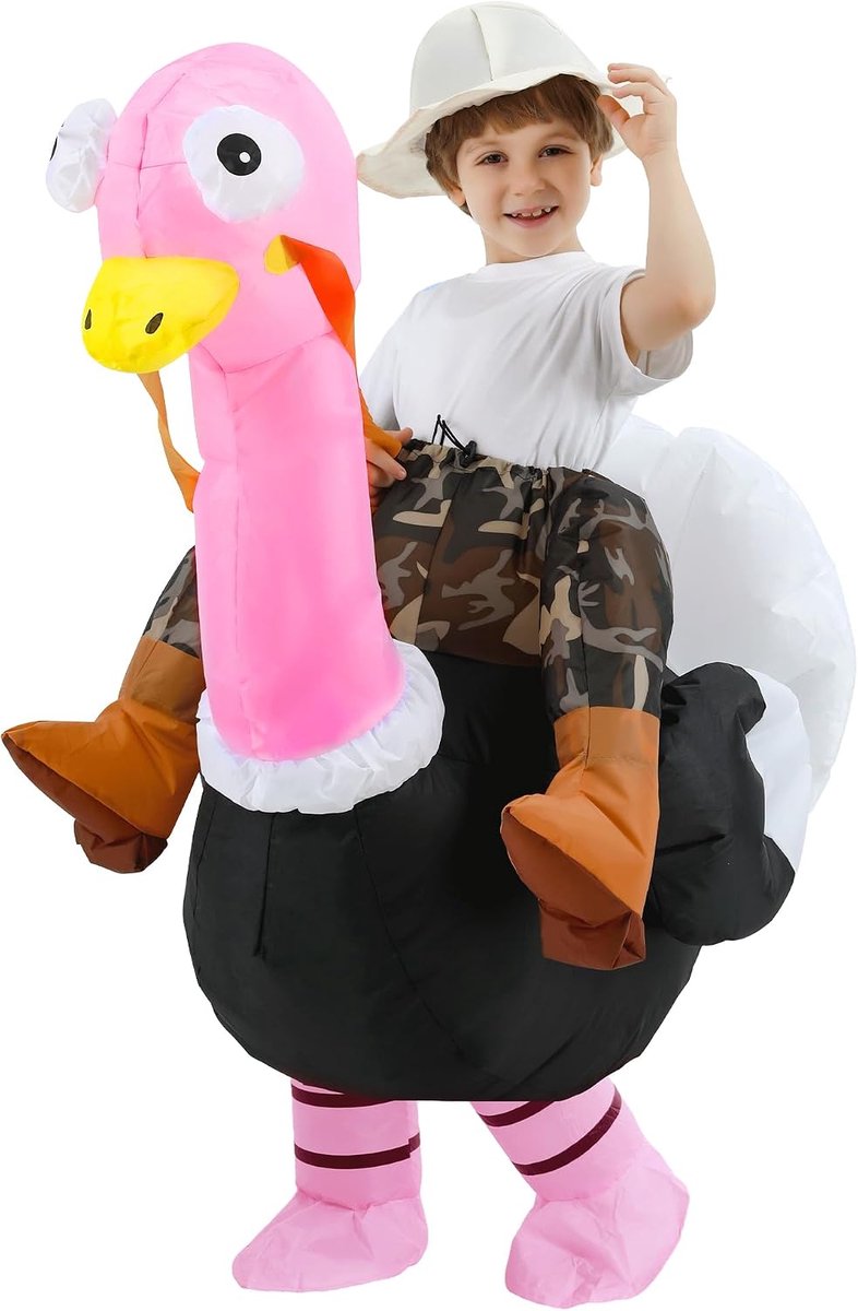 Struisvogelkostuum, grappig rijdende struisvogelkostuum, perfect voor Halloween, Kerstmis, carnaval, Mardi Gras, vrijgezellenfeesten, cosplay en themafeesten