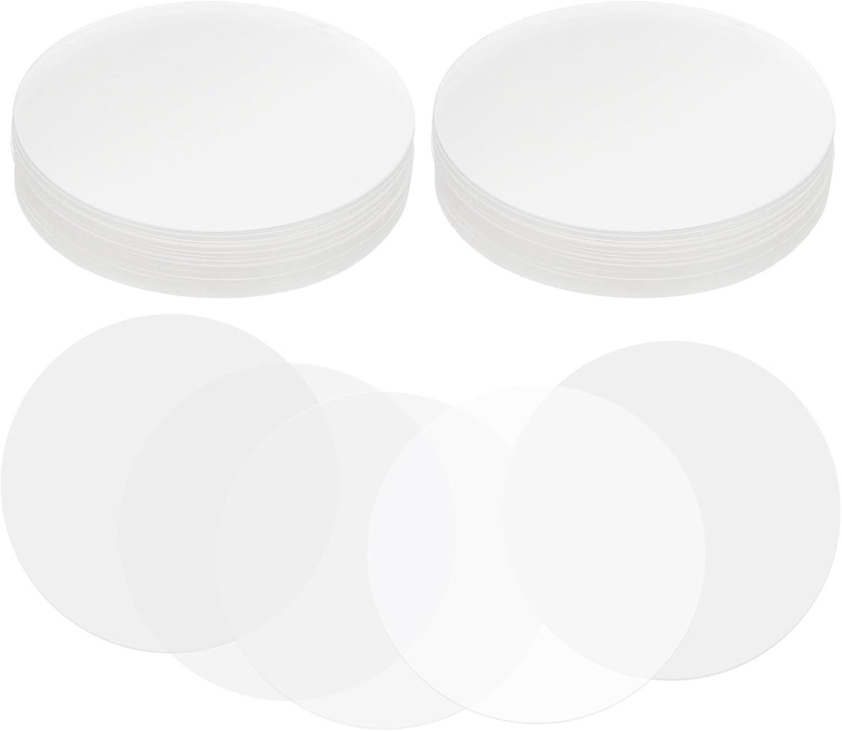 1,3 inch (34 mm) badgefolie, 200 stuks transparante cirkel Mylars plastic badge beschermfolie voor 1 inch 25 mm ronde badge knop maker benodigdheden doe-het-zelf kunst ambachten
