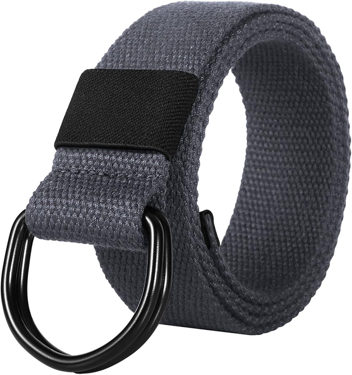 Canvas werkriem, herenriem zonder gaten, traploos verstelbaar, outdoor stoffen riem voor werk en reizen