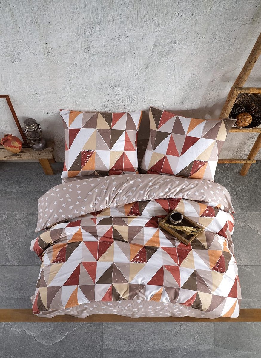 Satijnen beddengoed 200x220 cm. 5-delige set. groen, 100% katoen-satijn, omkeerbaar dekbedovertrek gebloemd, kussensloop 80x80 cm (155 x 220 cm, Lena V2)