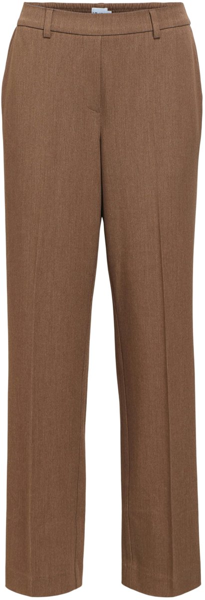 Object Objlisa Mw Straight Pant Noos Broeken Dames - Bruin - Maat 36