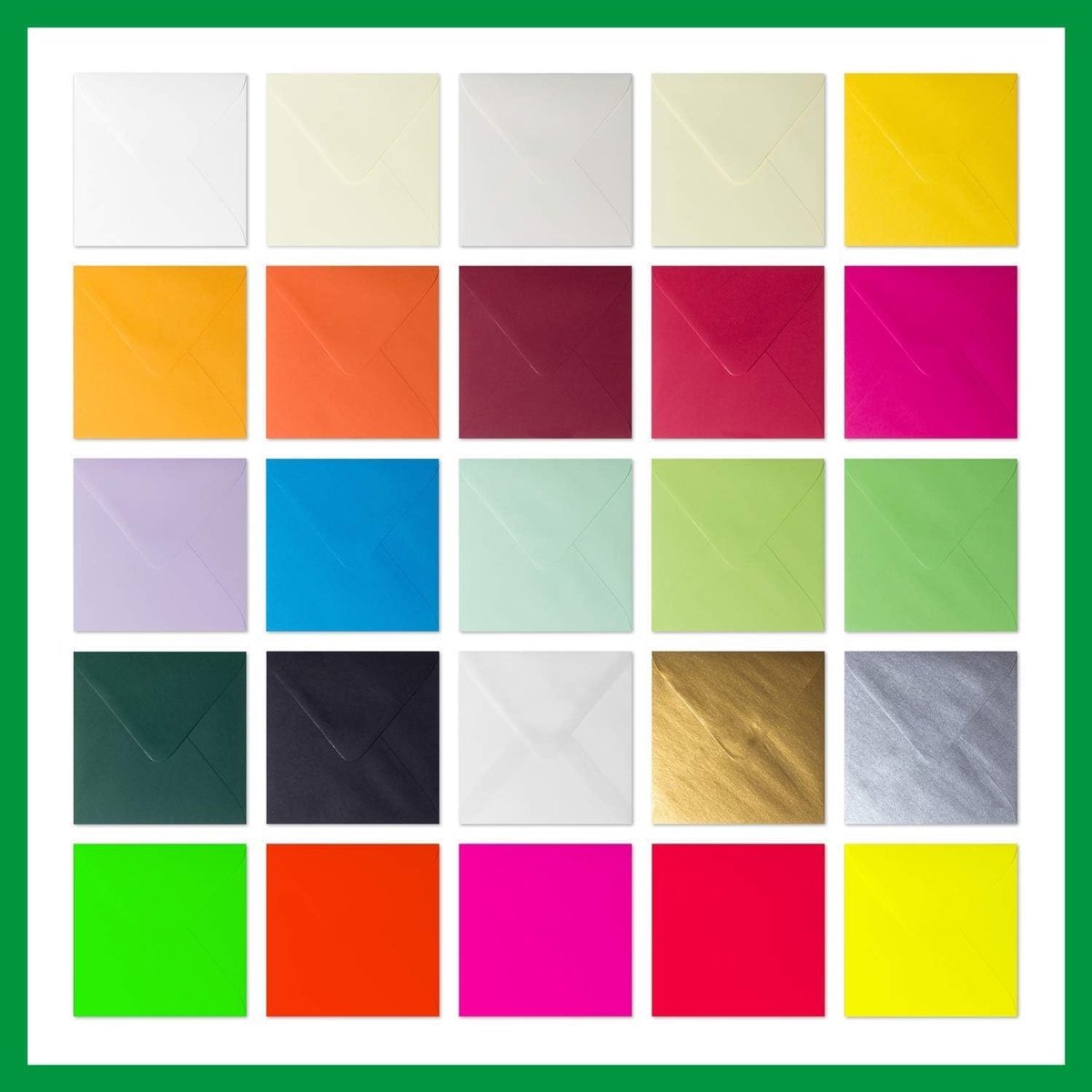 25 vierkante enveloppen 155 x 155 mm enveloppen 15 x 15 met driehoekige lus voor bruiloftskaarten in het formaat 148 x 148 mm (01 zacht crème A)