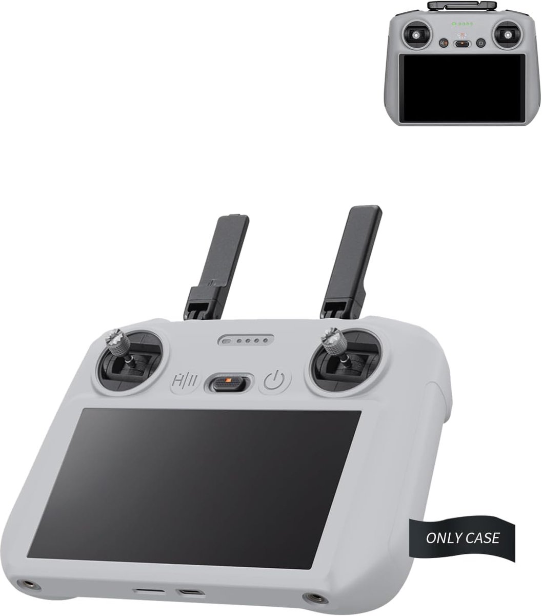 Siliconen beschermhoes voor de DJI, RC 2, stofdichte behuizing, krasbestendig, grijs