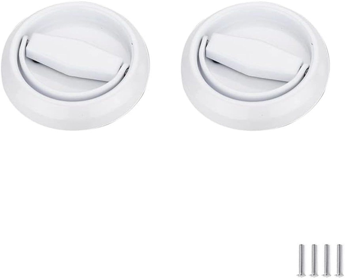 2 Stks Verzonken Deurklink Ronde Flush Pull Handvat Kast Deur Klink Handvat Lade Knoppen Rvs Cup Ring Vinger Pull Voor Lade Kast Deur 38mm