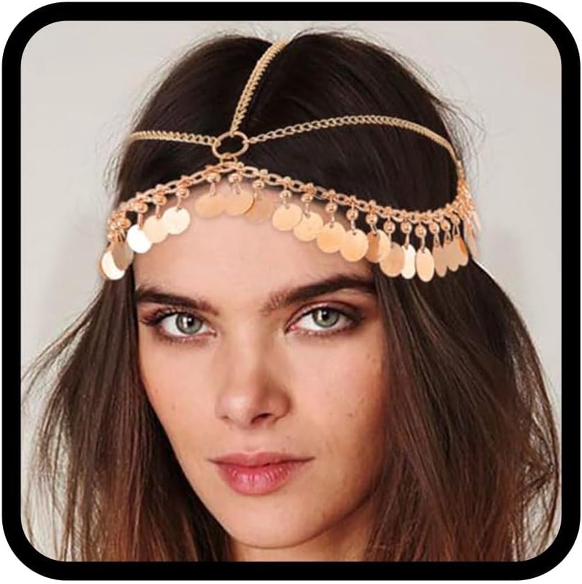 Hoofdkettingen pailletten bruids hoofddeksel kwastje hoofdband festival haaraccessoires voor vrouwen en meisjes