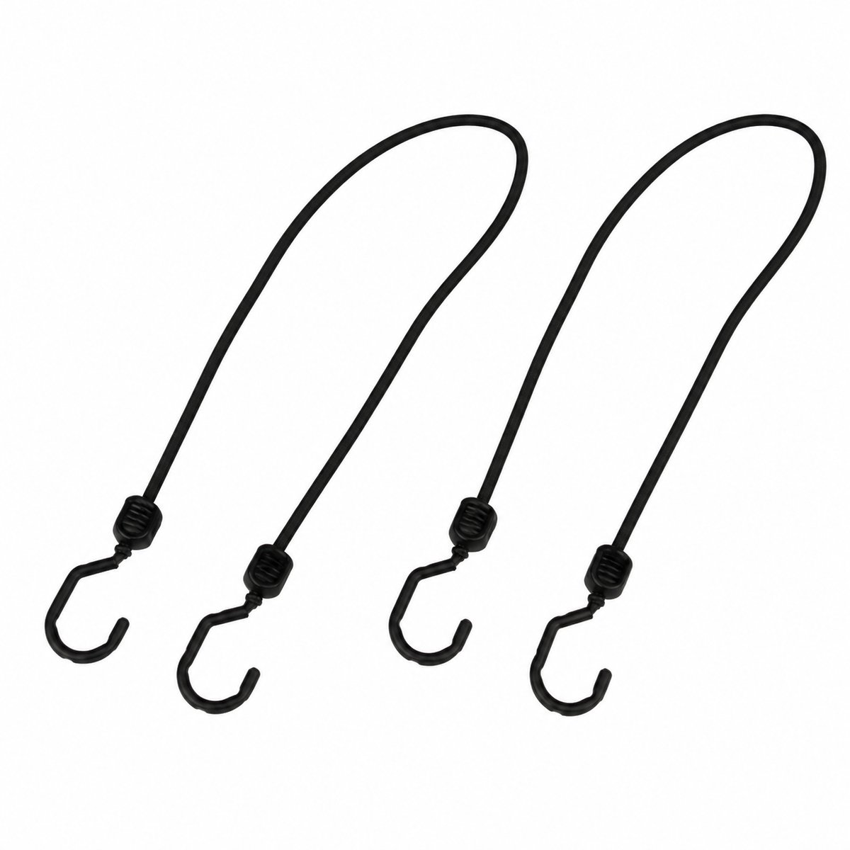 Bagagespin met 4 haken - 100 cm - elastische bagagebinder voor fiets en aanhanger