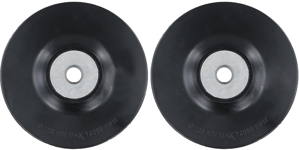 2 stuks haakse slijper, 125 accessoires, schuurschijven, compatibel met slijpmachines en slijpmachines met binnendiameter van 14 mm