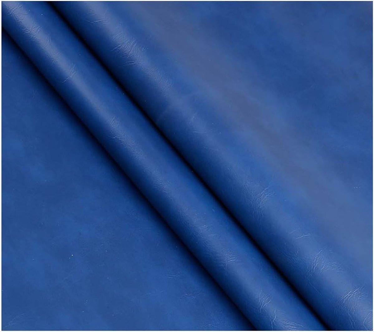Wangk Kunstleer Kunstleer Kunstleer Materia Kunstleer Stof Kunstleer Vinyl Kunstleer Materiaal Bekleding, Auto Voering voor Naaien Bekleding-Blauw 1.38x1m