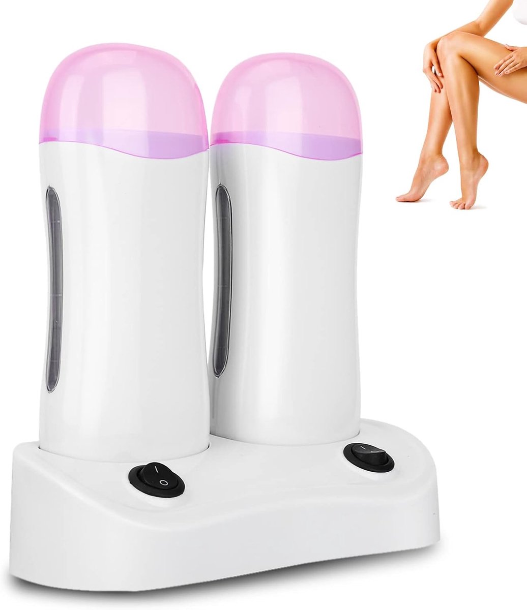 Ontharingsharsverwarmer, ontharingsmachine, dubbele wax-ontharingsroller, gemakkelijke waxverwijdering, snel harsen, been, oksel, armen.