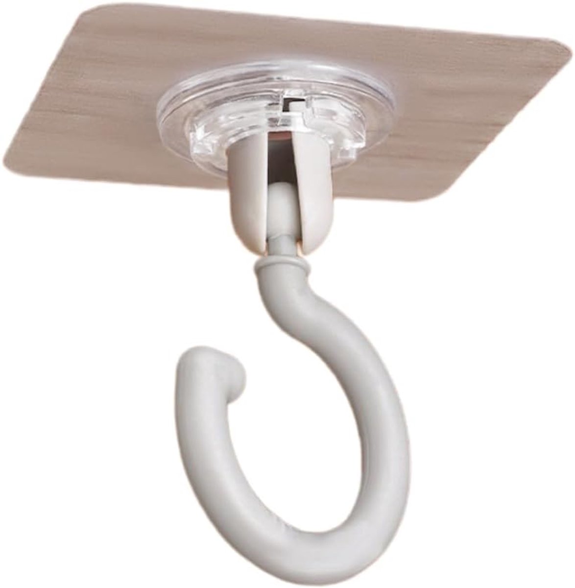 6 stuks zelfklevende haken, plafondhaken, stansvrij, spoorloze kleefhaken, zonder boren, haken, garderobehaken, vintage, plafond, kleefhaken voor kledingkast, keuken, badkamer, woonkamer,