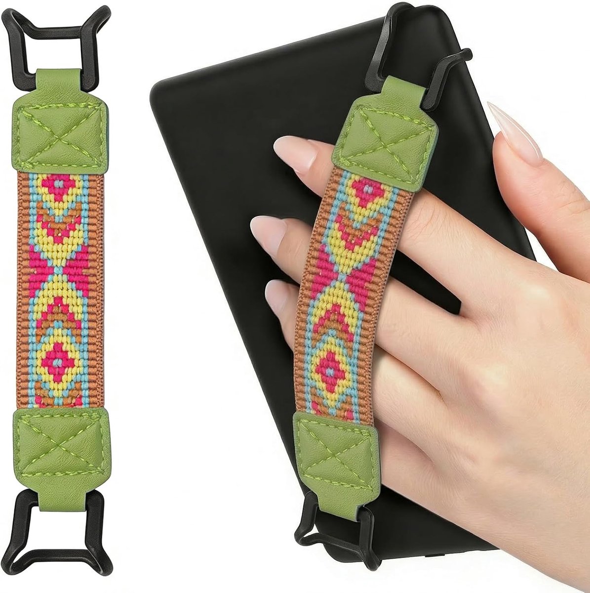 Houder voor e-reader 6-8 inch, comfortabele en praktische elastische stof, E-reader accessoires, accessoires voor digitale lezers