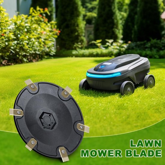 6-delige messenschijven, compatibel met ECOVACS Goat O500, O800, O1200, G1-800, G1-2000, G1, robotmaaier, messenschijf, grasrobot, draaischijf, premium maaischijf van glasvezelversterkte — afbeelding 3