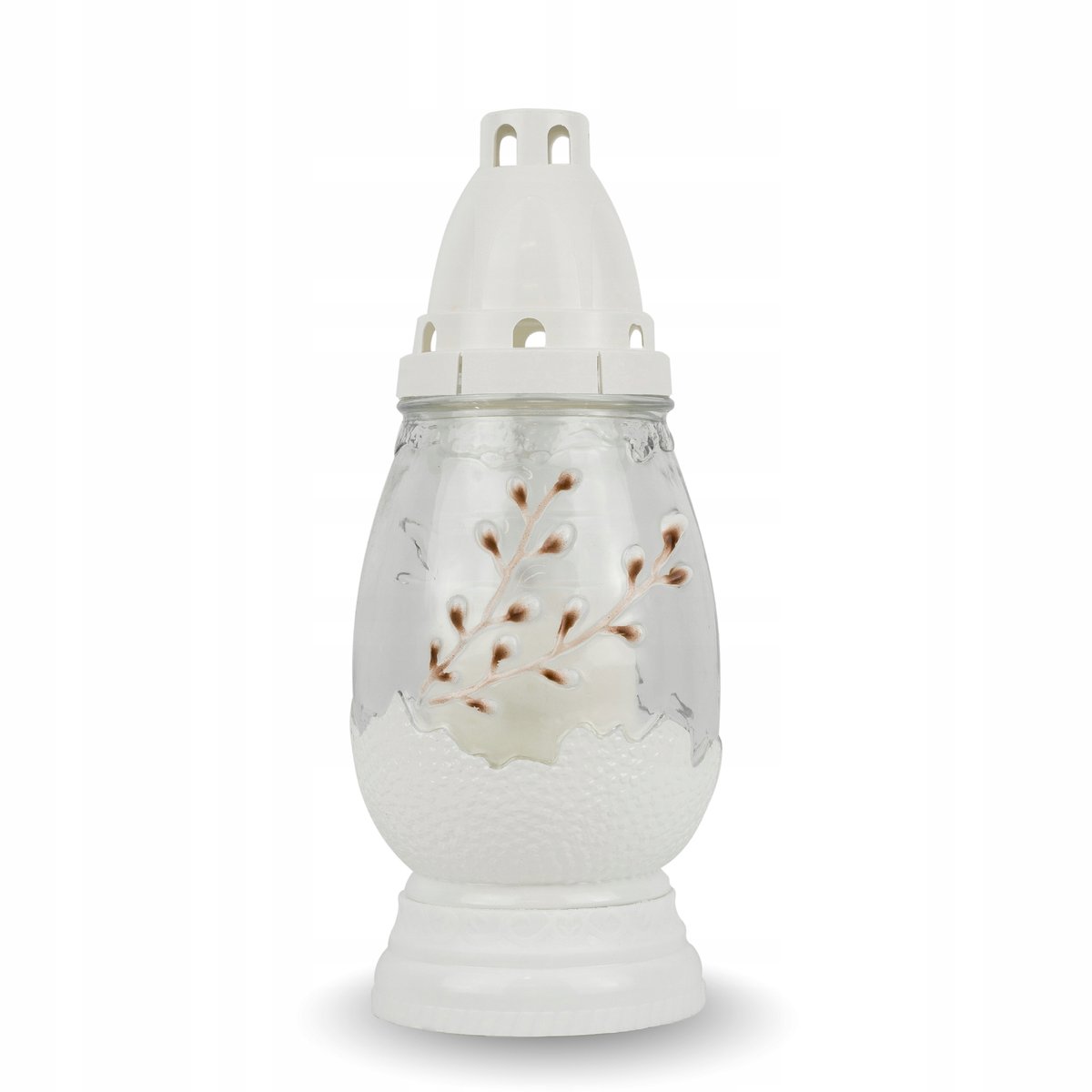 Paasdecoratie: Ei Znicz 25cm met Witte Inzet