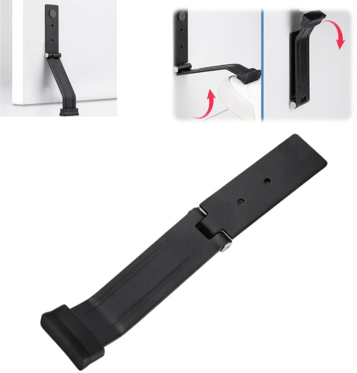 Deurstopper extra sterk Heavy Duty-Magnetische deurstopper voor binnen en buiten – Magnetisch ontwerp – Rubberen dop – Geschikt voor standaard- en vouwdeuren – Openhoudfunctie – Met de voet te bedienen–Windbestendig–Magnetische deurhouder/-stopper
