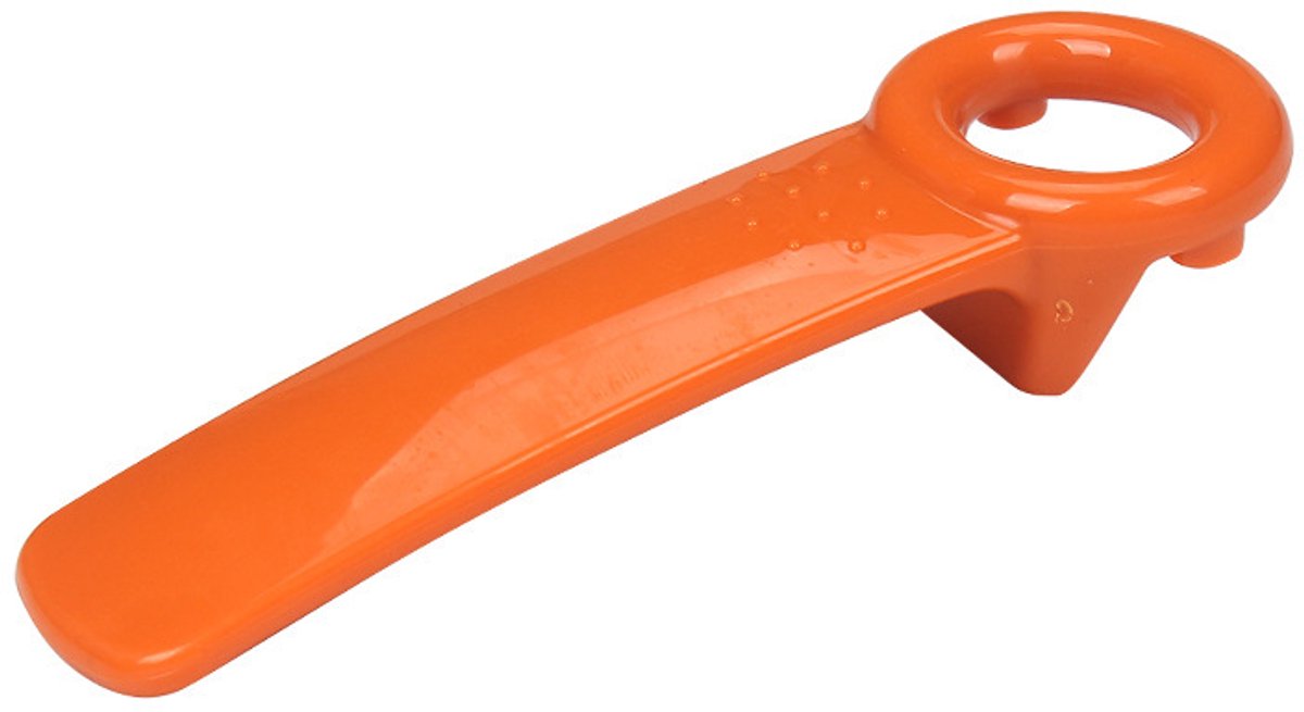 6-delige blikopenerset, handige blikopener, potopener, handmatige glazen flesopener, geschikt voor ouderen, kinderen en mensen met zwakke handkracht,Oranje-rood