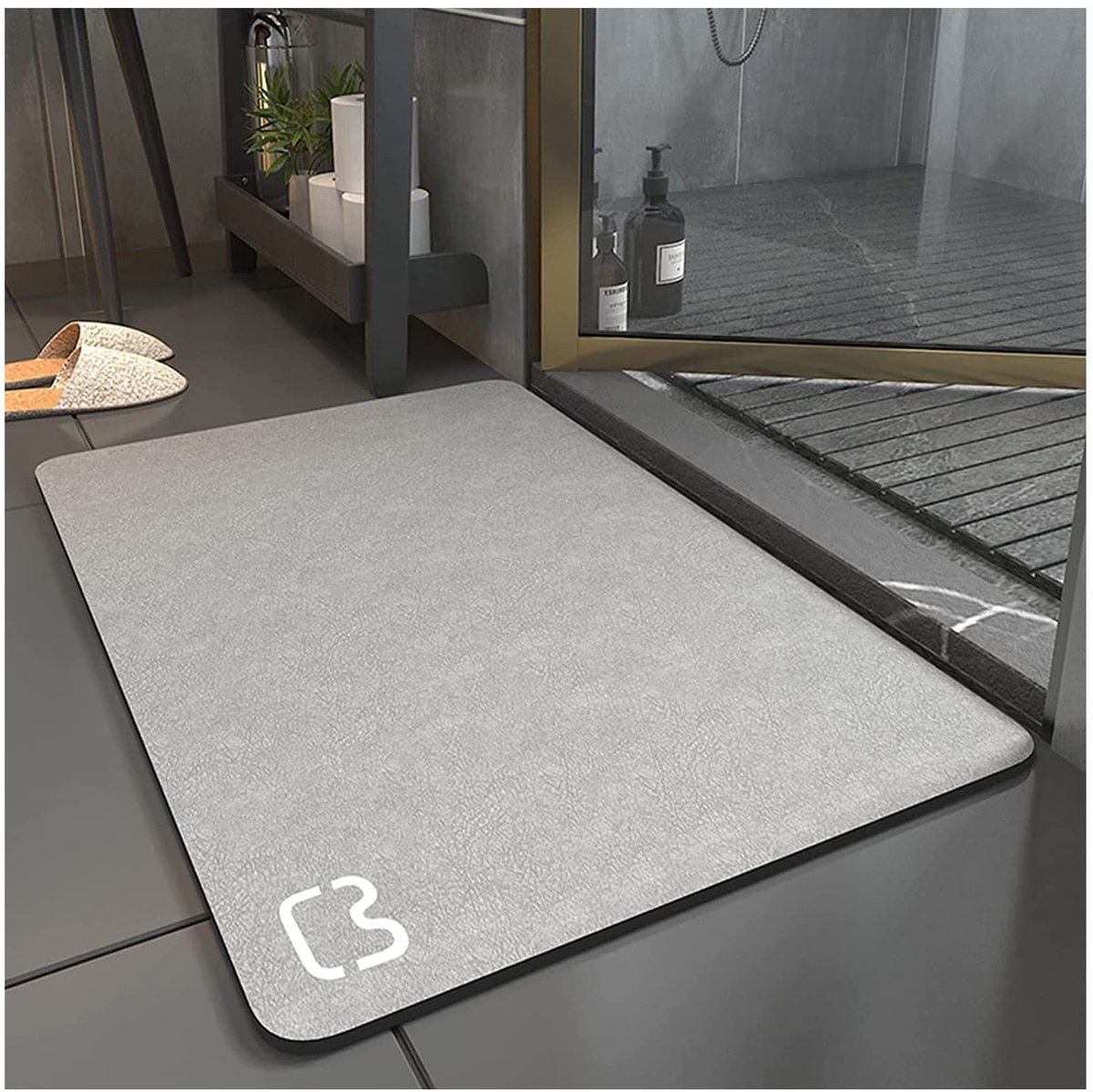 Omgoods - Diatomiet Badmat, Super Absorberend en Antislip