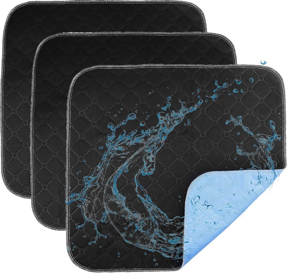 Omgoods - Set van 3 Wasbare Incontinentie Kussens 50 x 50 cm