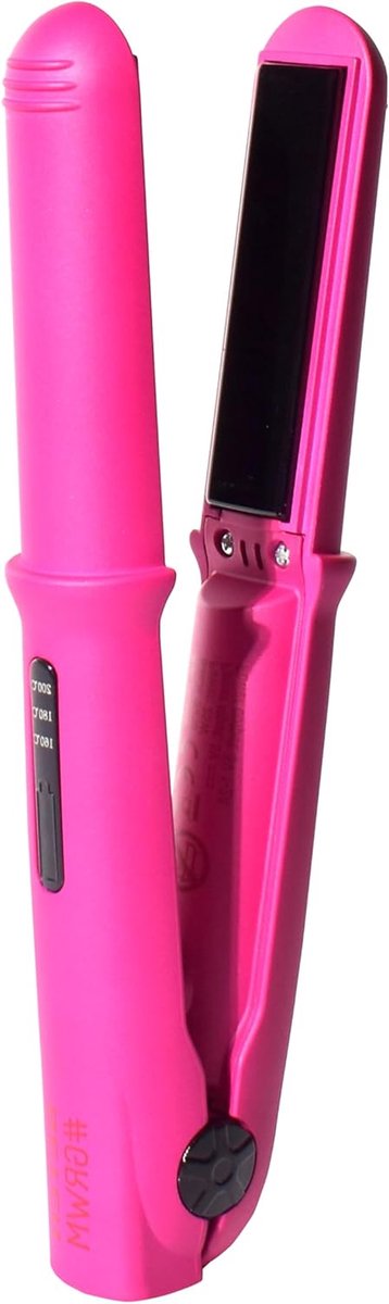 Draagbare Stijltang - Reis Stijltang - Haar Stylen - Snoerloos Opladen - Compact Formaat - Roze