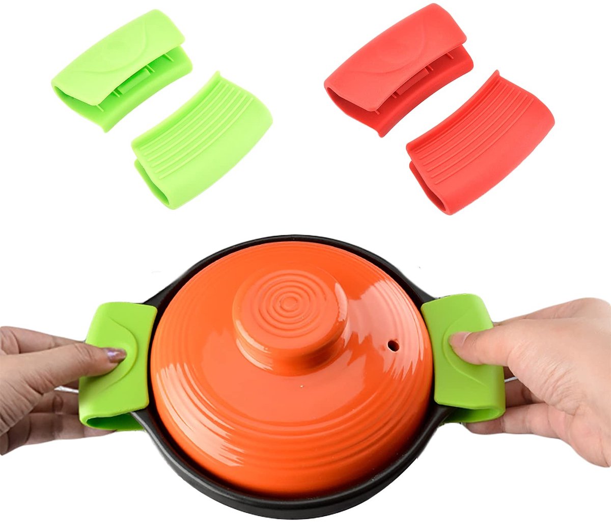 Omgoods - 2 Paar Siliconen Handgrepen voor Keuken en Baking