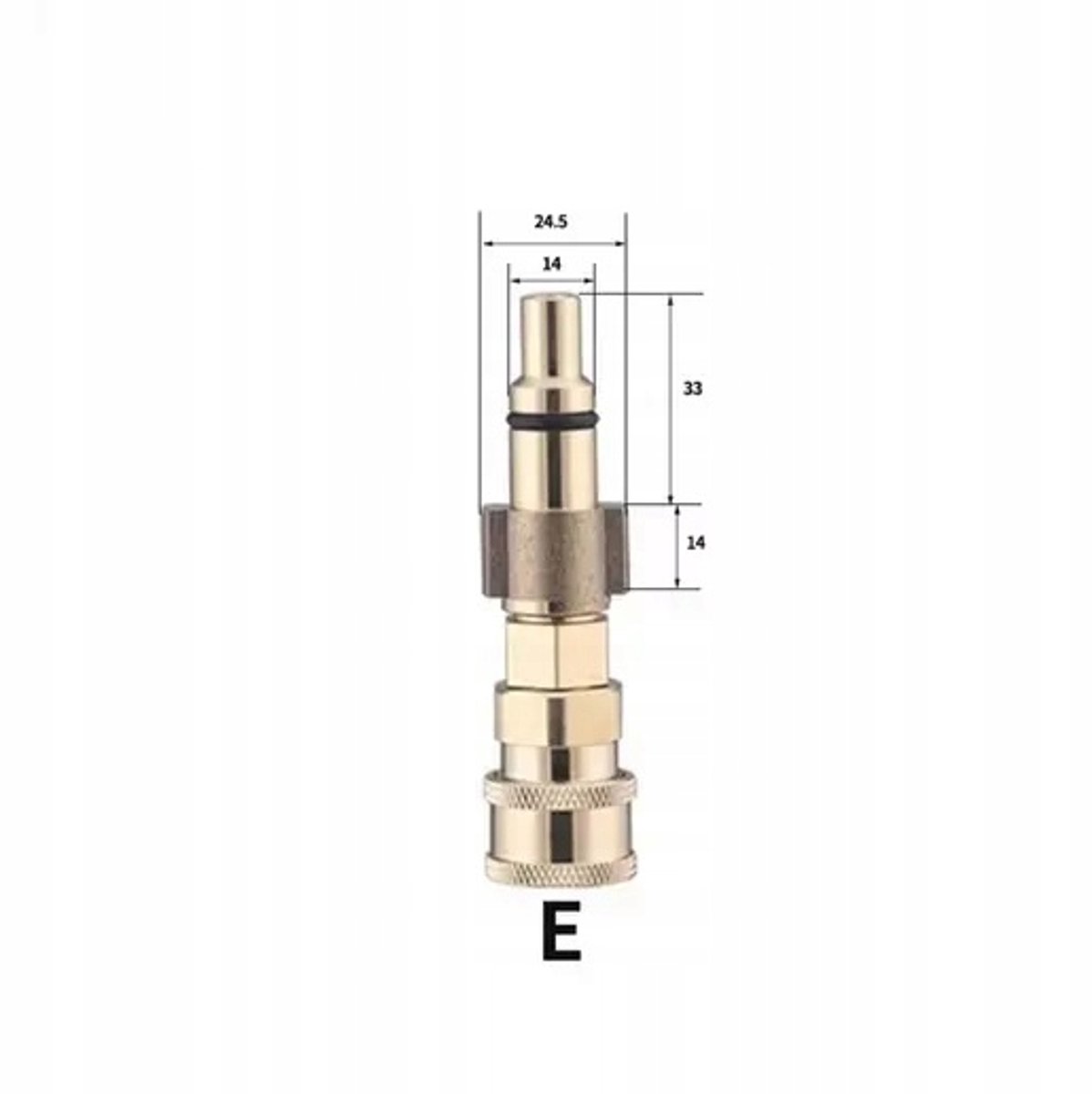 Rosfix Adapter Snelkoppeling - 1/4" QC Lavor QC Aansluiting - 160 Bar, 10 L/min, 14 Mm Pen - Geschikt voor Lavor, Parkside