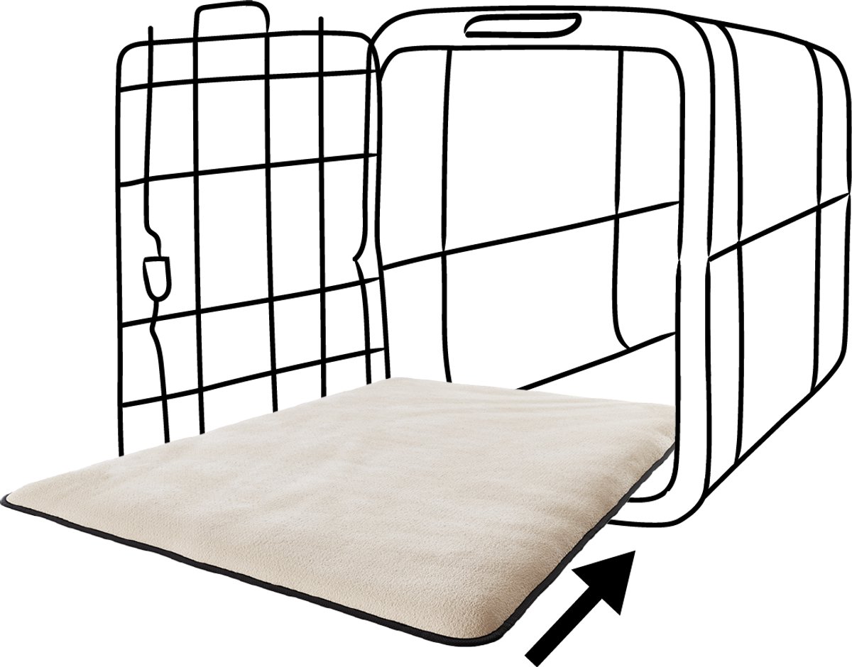 Knuffelwuff inlegdeken passend voor FlyBy luchttransportbox 71x52x55cm