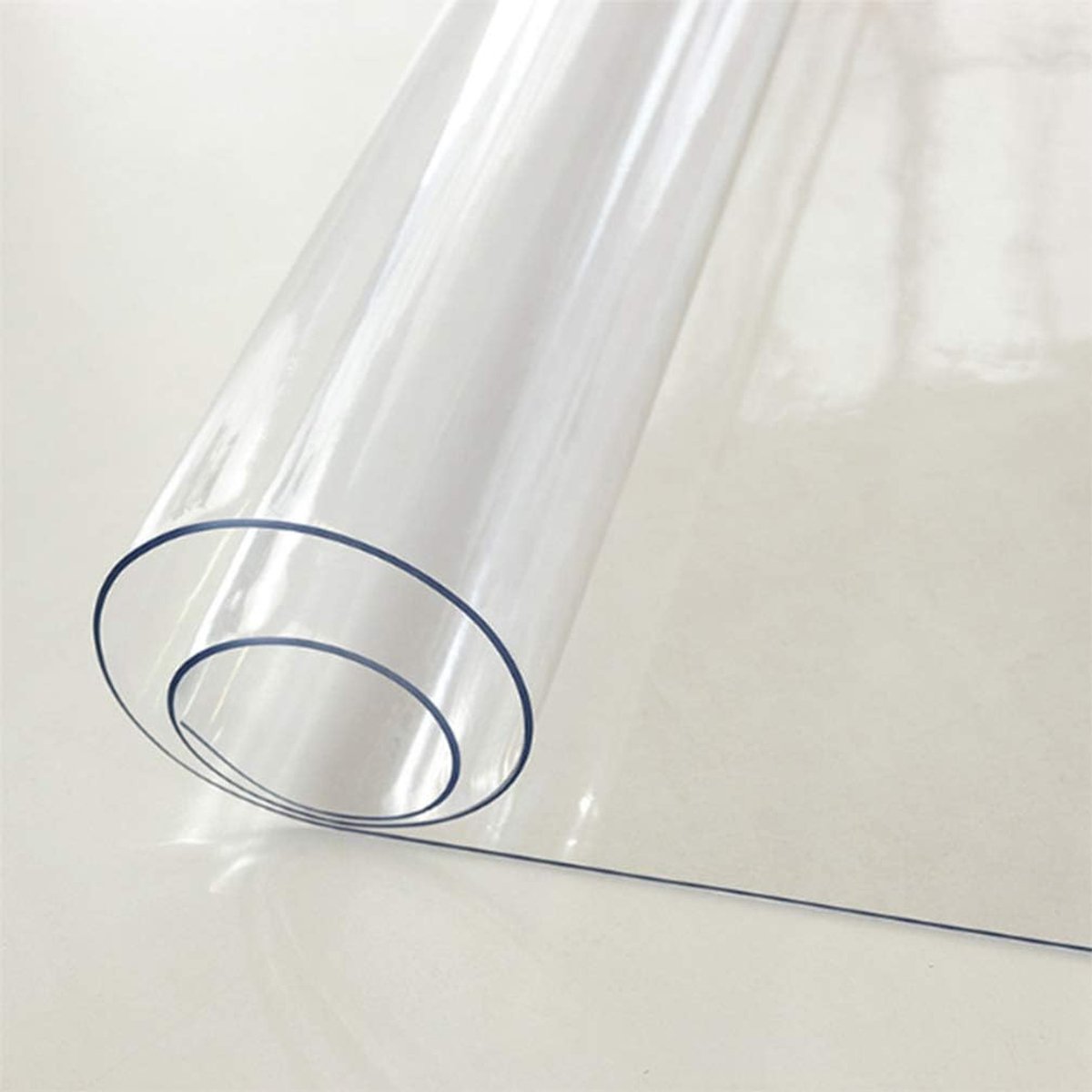 Tafelkleed transparante tafelfolie, 2,0 mm, pvc, tafelbescherming, tafelmat, keuken, eetkamer, hout, meubelbescherming, 90 x 140 cm